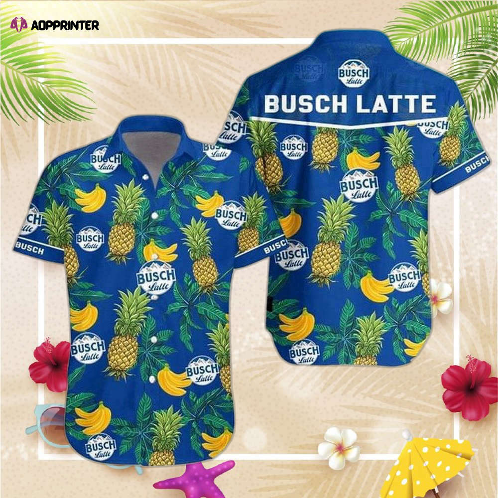 Busch Latte Beer Banana Pineapple Hawaiian Shirt For Men And Women