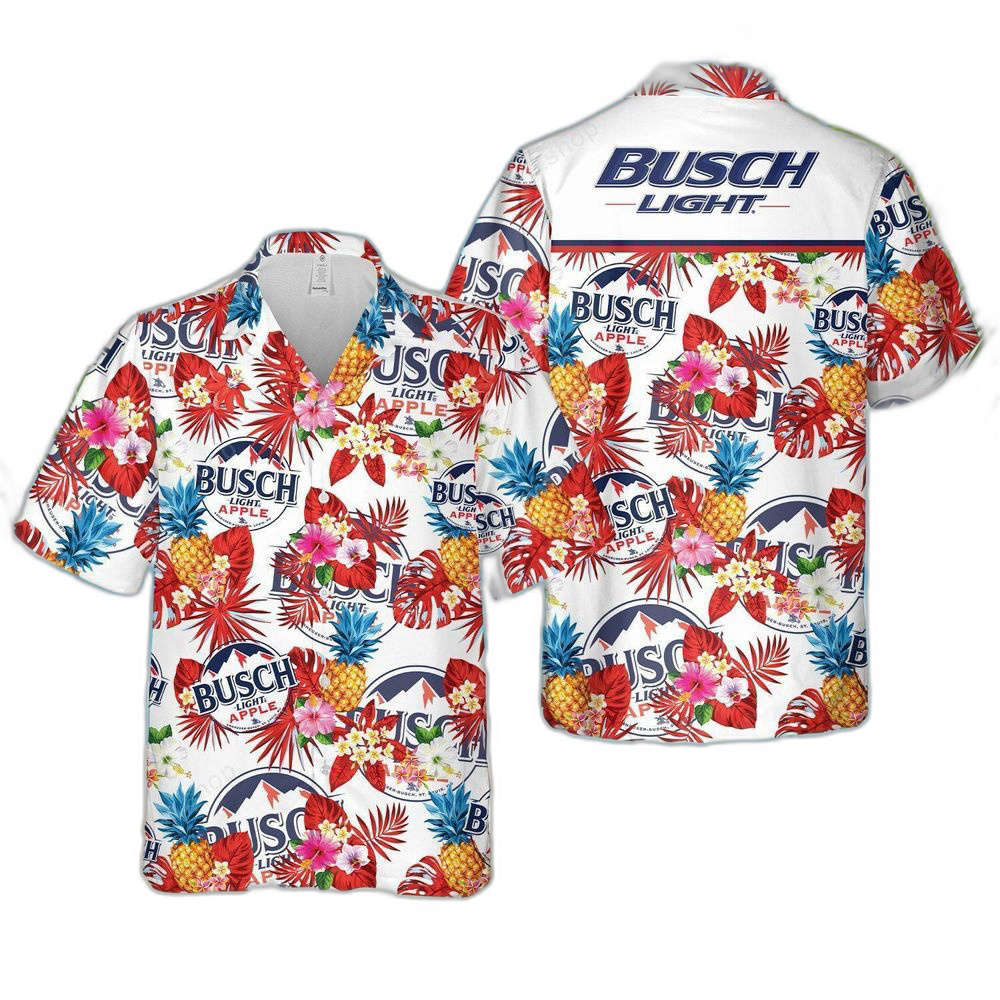 Busch Light Apple Hawaiian Shirt For Men Women And Beach Shorts