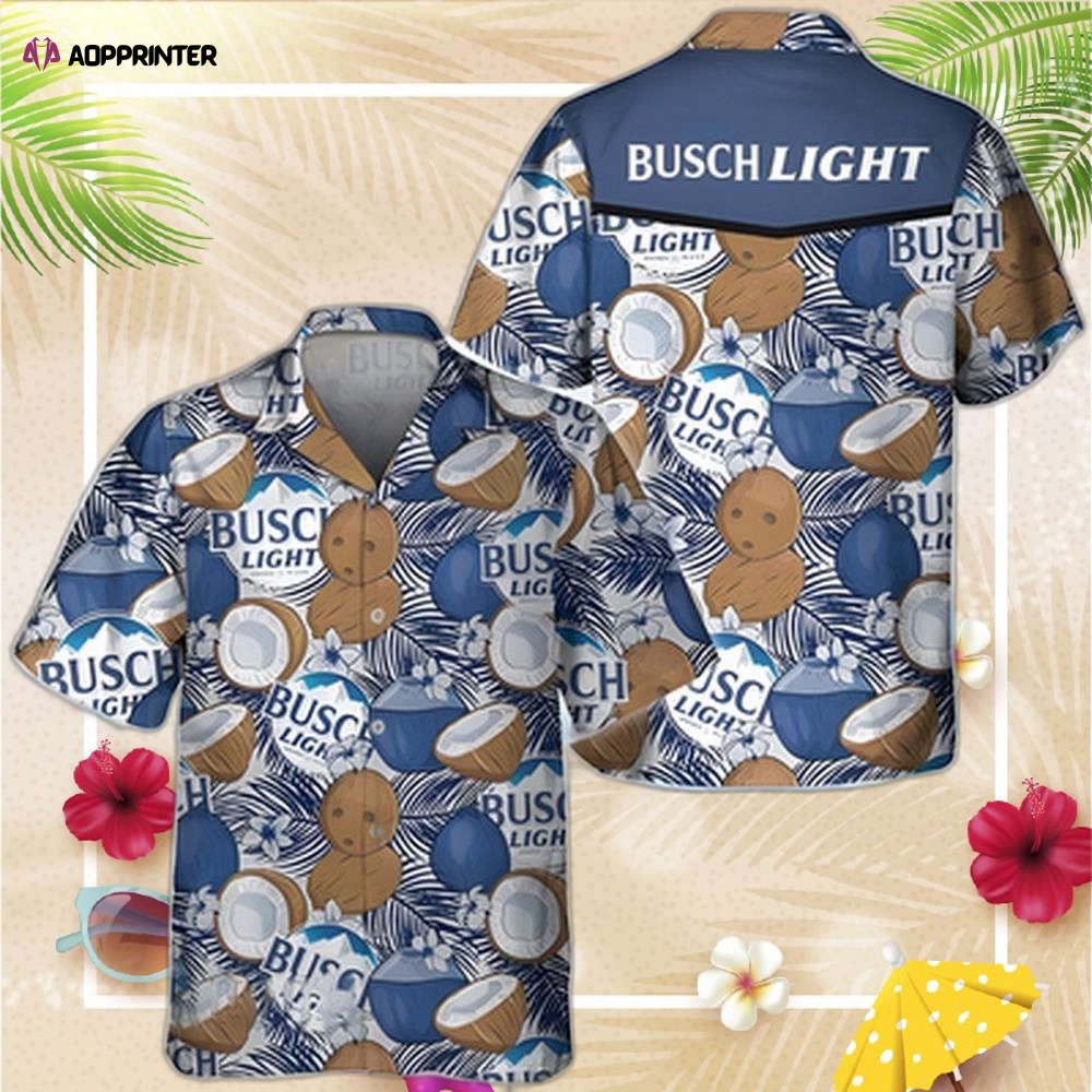 Busch Light Beer Hawaiian Shirt Summer Beach Gift