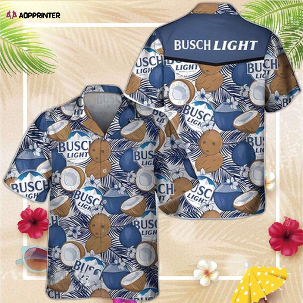 Coors Light Beer Hawaiian Shirt Tropical Coconuts Gift For Beach Vacation