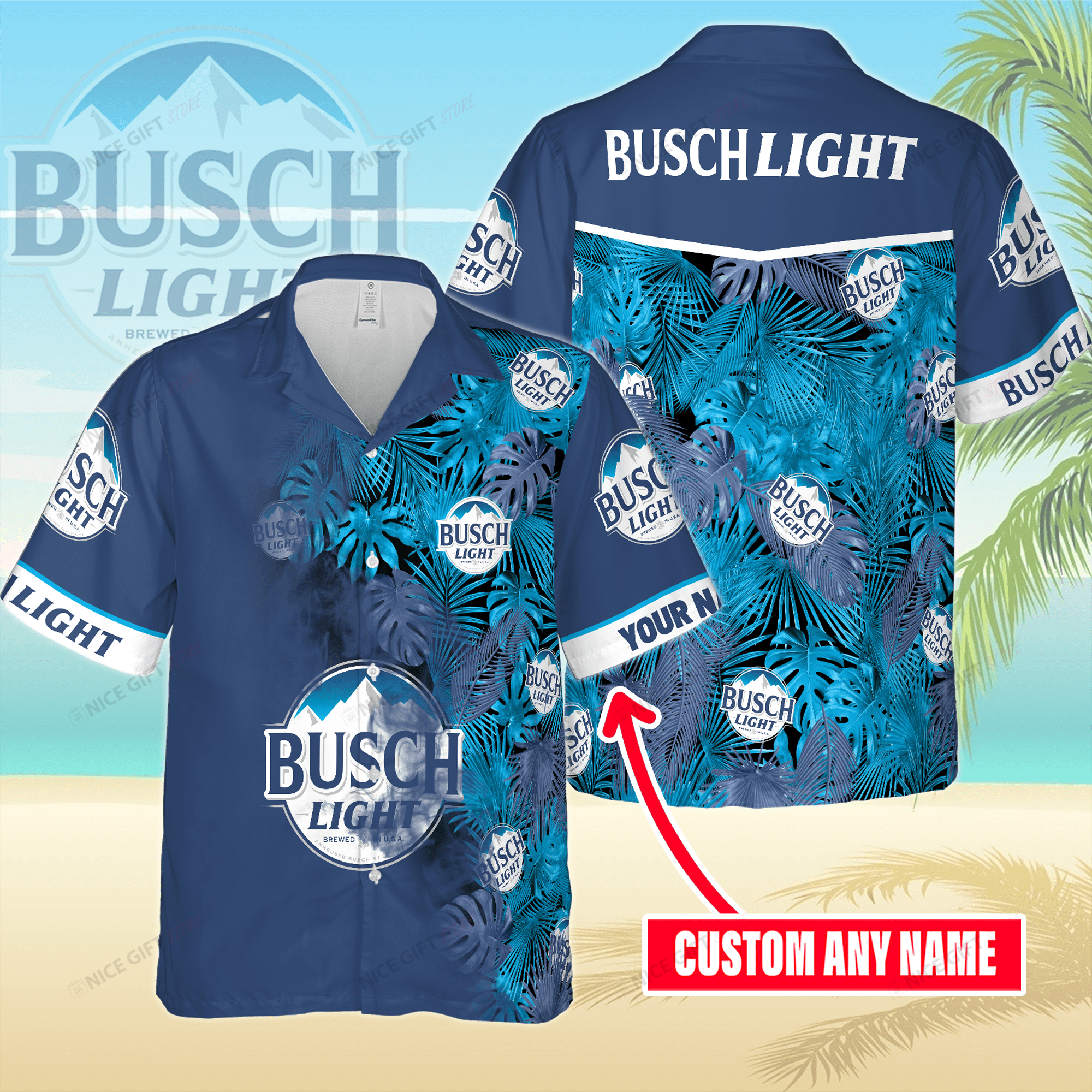 Bud Light Custom Name Best Dad Ever  Hawaiian Shirt For Men And Women