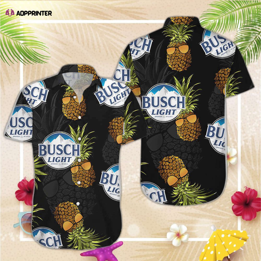 Busch Light Pineapple Hawaiian Shirt For Men Women