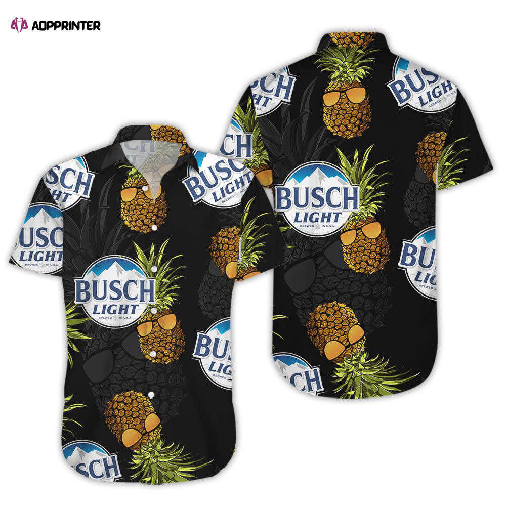 Busch Light Pineapple Hawaiian Shirt For Men Women