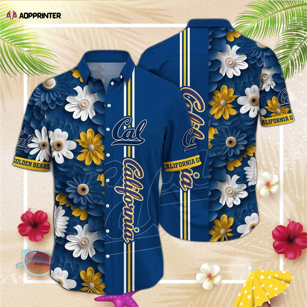 California Golden Bears NCAA3 Flower Hawaii Shirt, Best Gift For Men Women