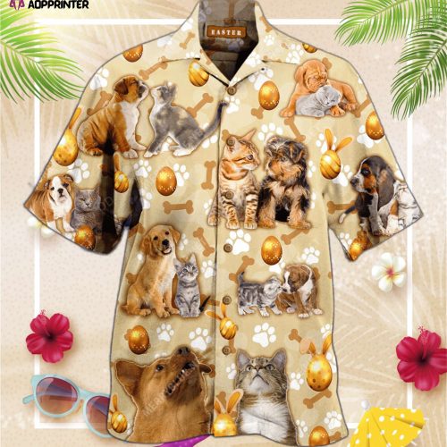 Can A Dog Fall In Love With A Cat Hawaiian Shirt, Gift For Men And Women