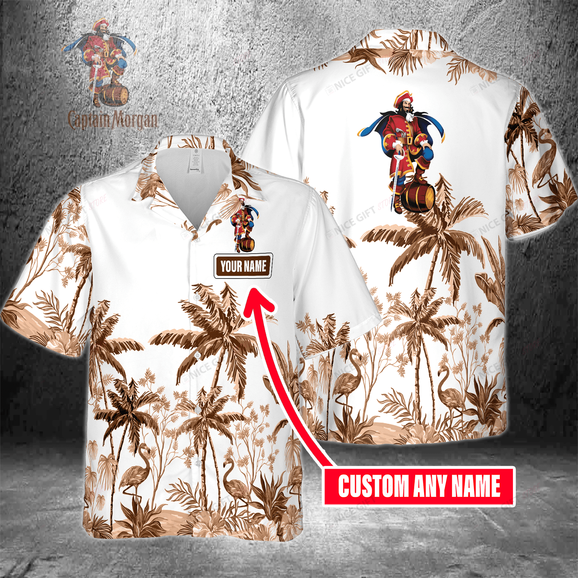 Captain Morgan Custom Name Hawaiian Shirt For Men And Women