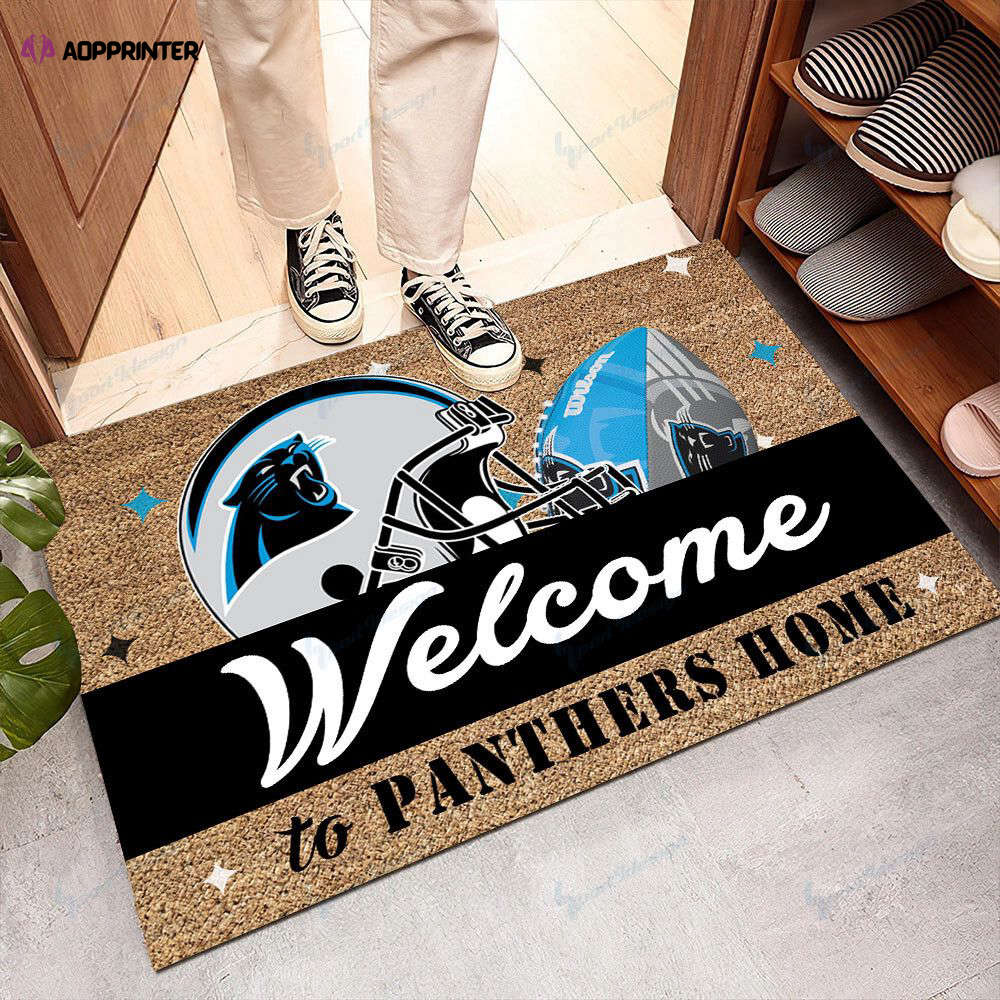 Carolina Panthers Doormat, Gift For Home Decor