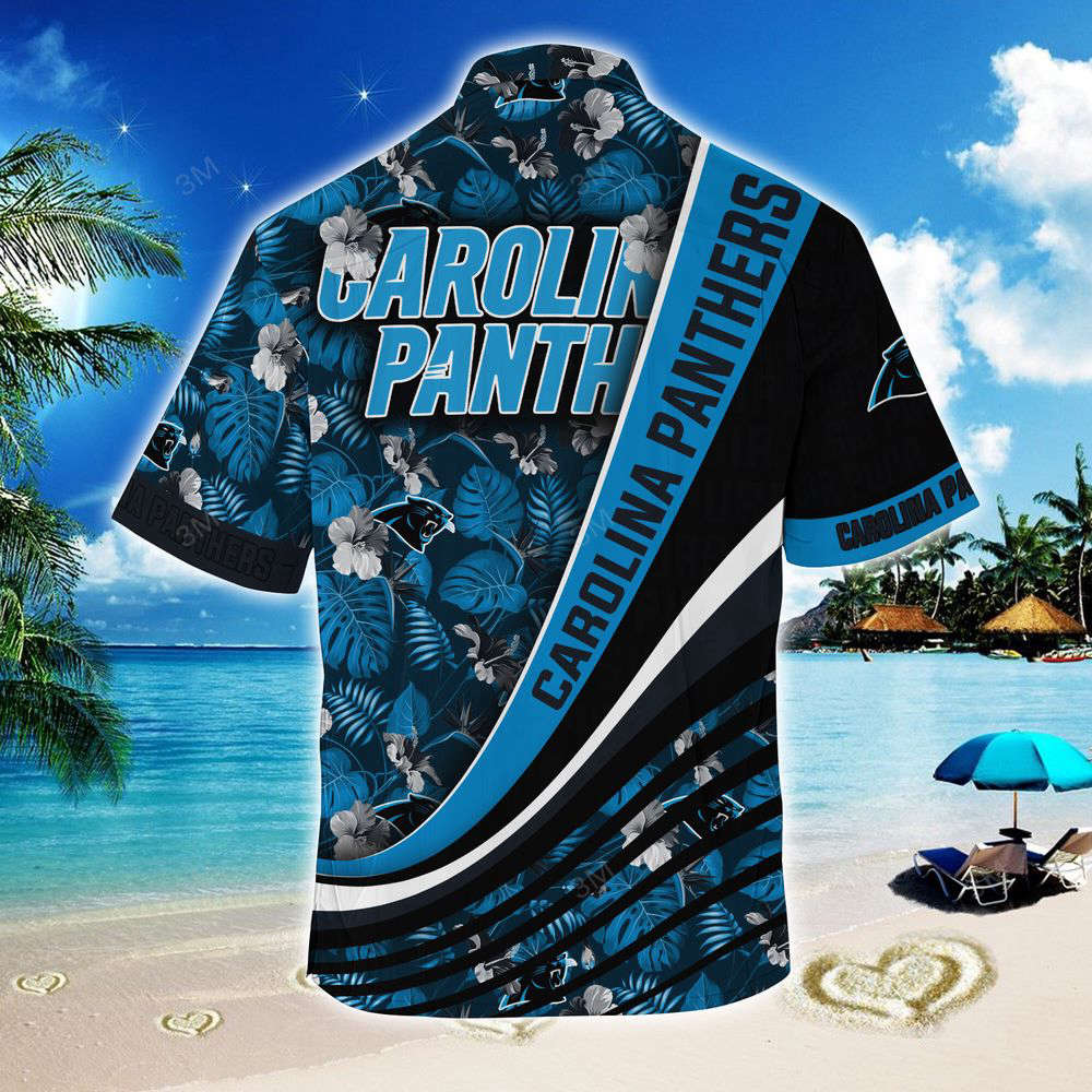 Carolina Panthers NFL-Summer Hawaii Shirt With Tropical Flower Pattern  For Men And Women