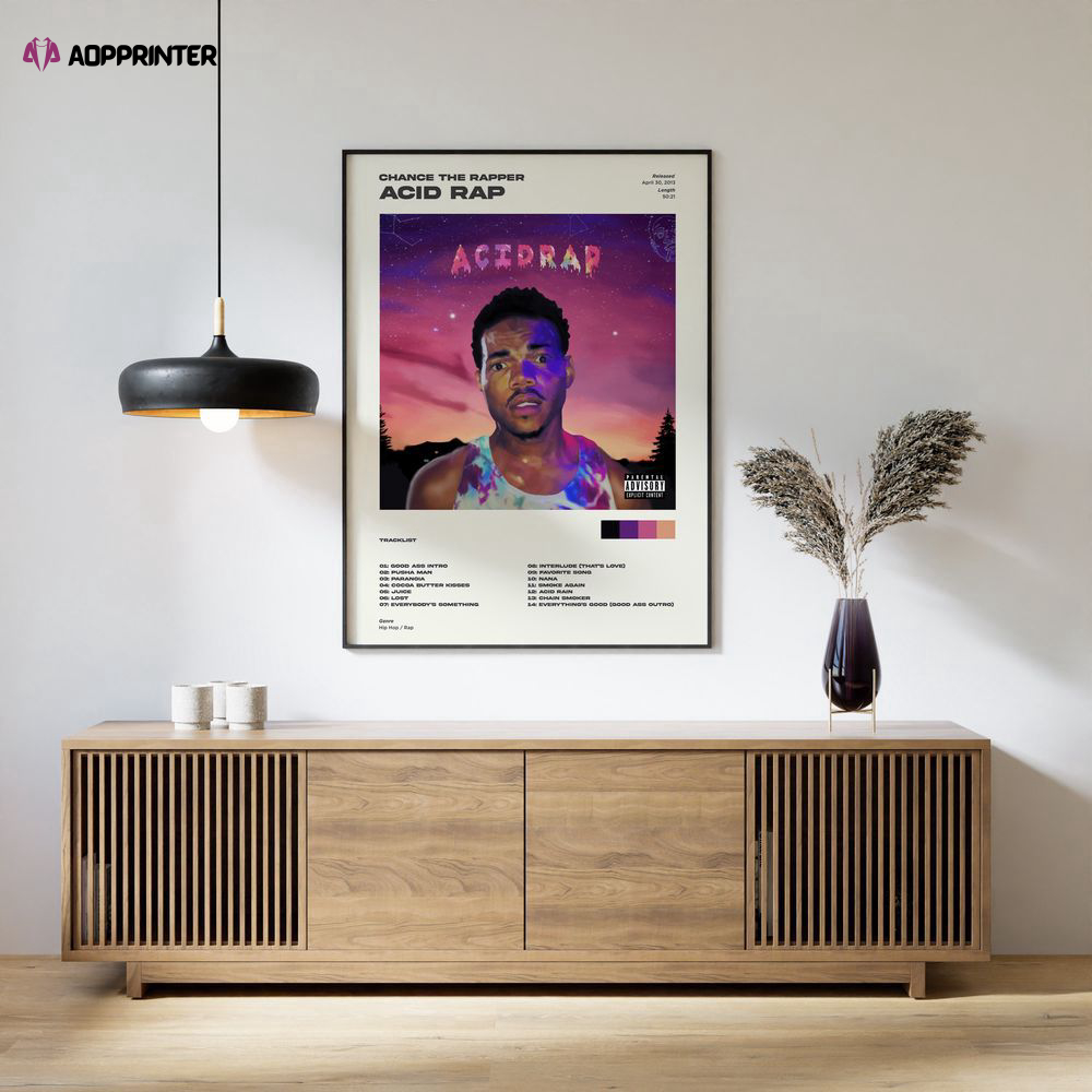 Chance The Rapper Poster, Acid Rap Album Poster, Best Gift For Home Decorations