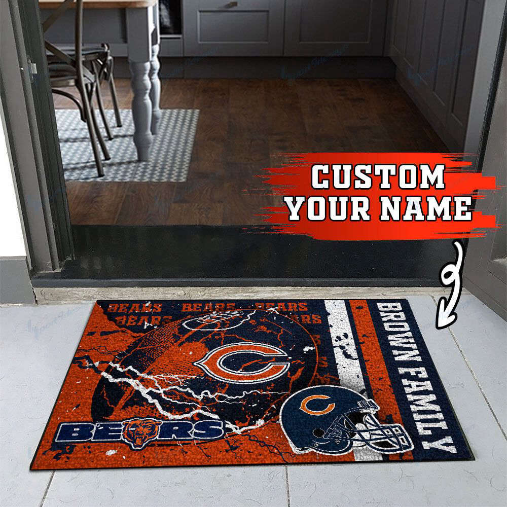 Chicago Bears Personalized Doormat, Gift For Home Decor