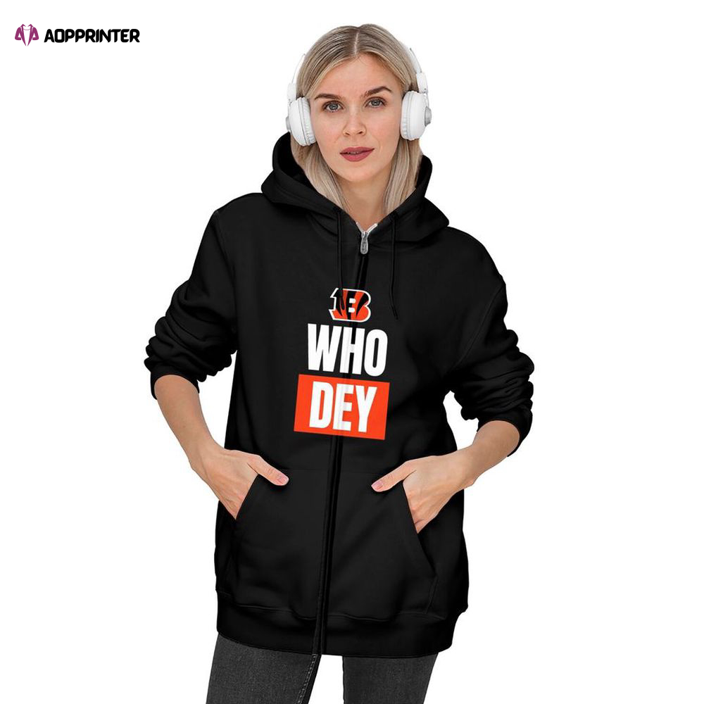 Cincinnati Bengals NFL Football Zip Hoodie, Gift For Men And Women