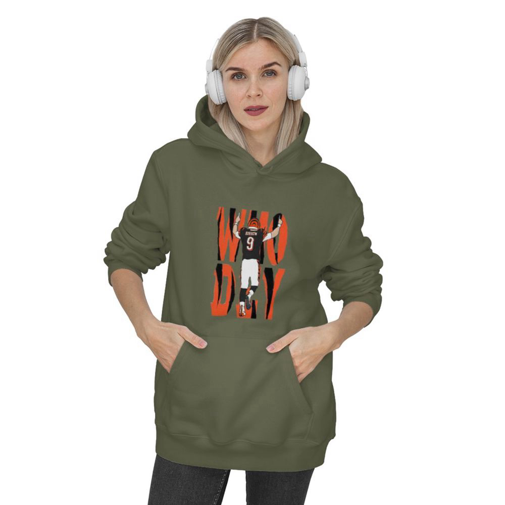 Cincinnati Burrow Who Dey Pullover Hoodie, Gift For Men And Women