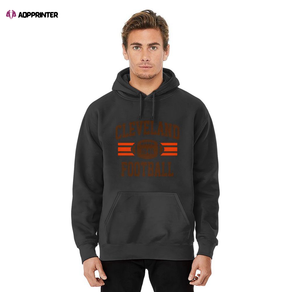 Cleveland Football Athletic Vintage Pullover Hoodie, Gift For Men And Women