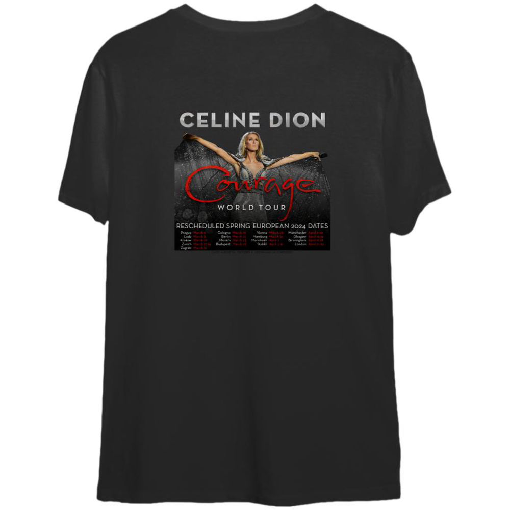Cline Dion Spring Europe Tour 2023 T-Shirt For Men And Women