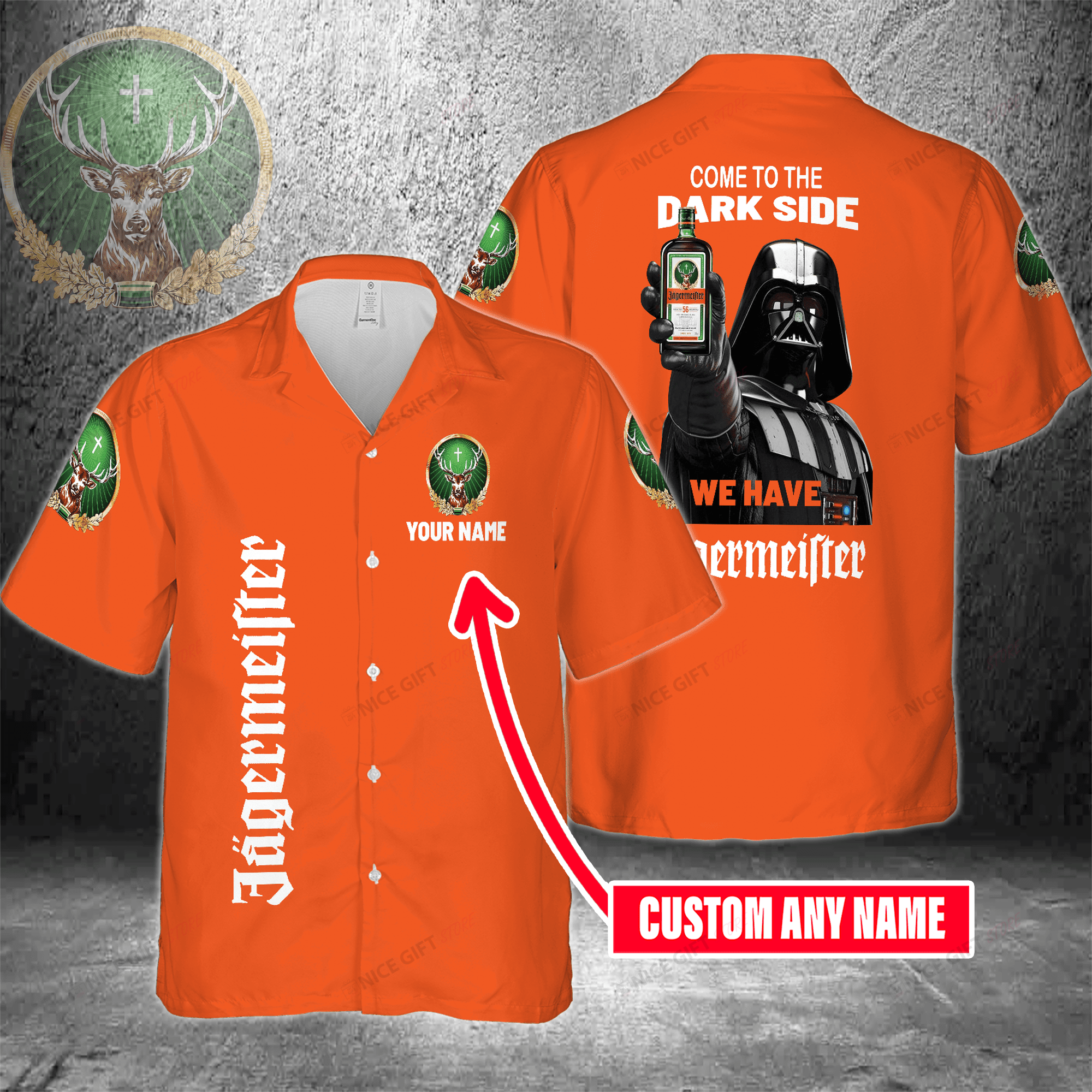 Come To The Dark Side We Have Jagermeister Custom Name Hawaiian Shirt For Men And Women