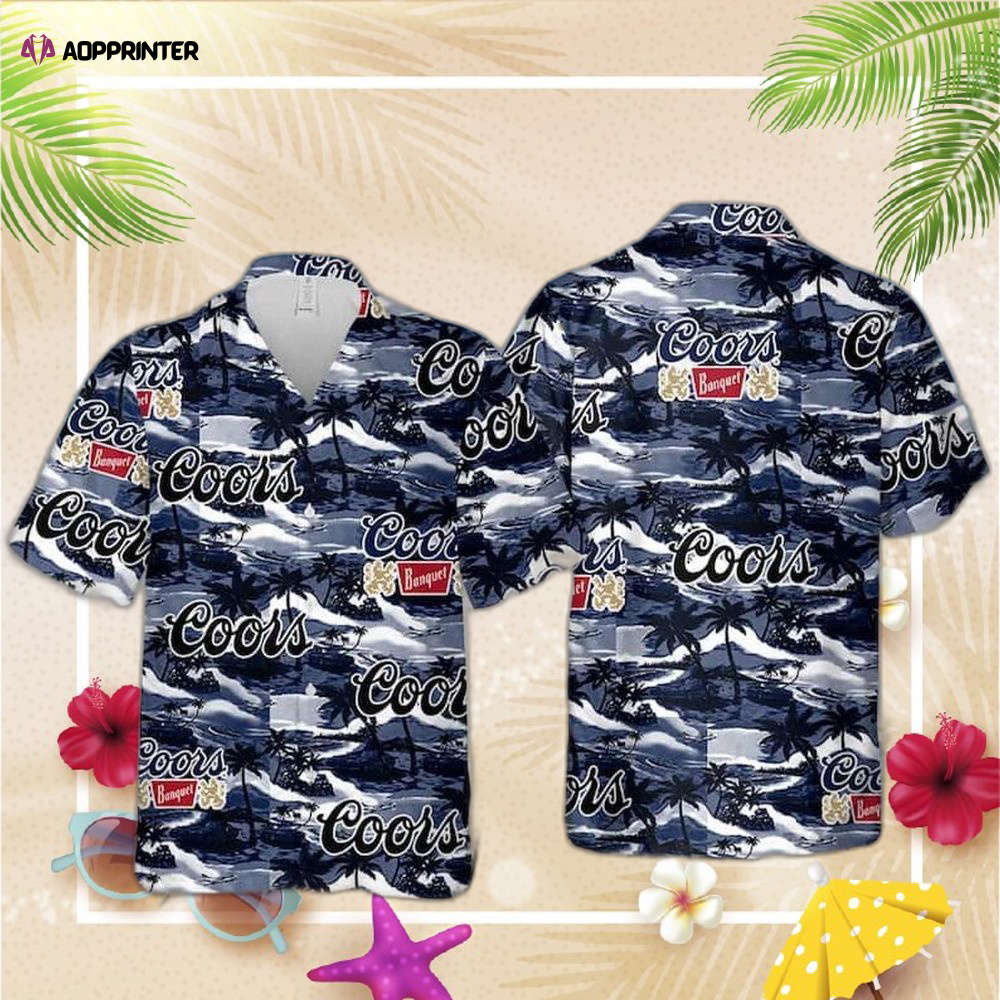 Coors Banquet Island Pattern Limited Hawaiian Shirt For Men Women