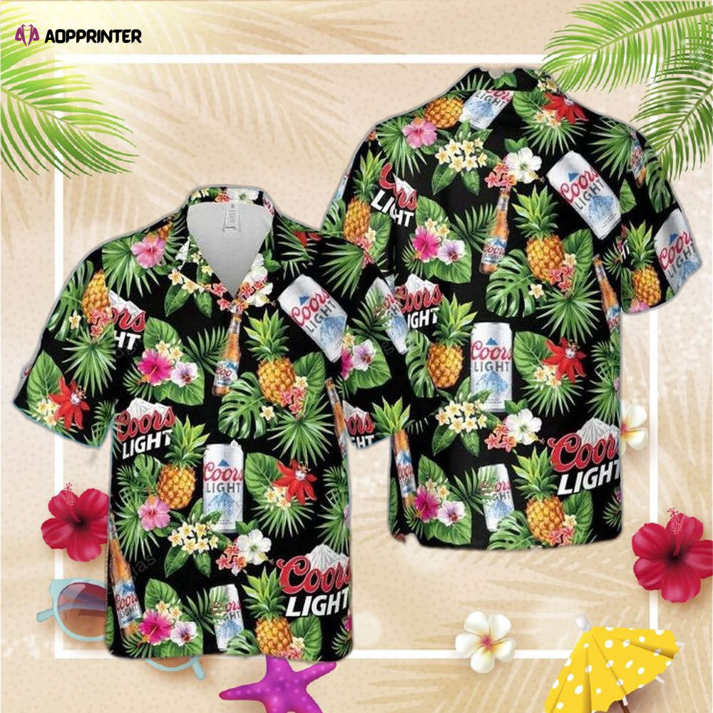 Coors Light Aloha Hawaiian Shirt For Men Women