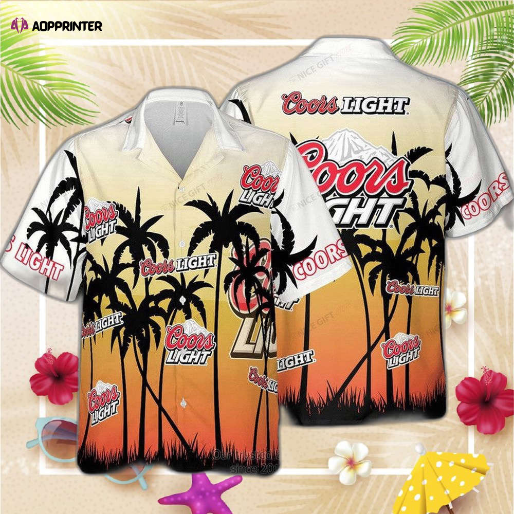 Coors Light Coconut Tropical Hawaiian Shirt For Men Women