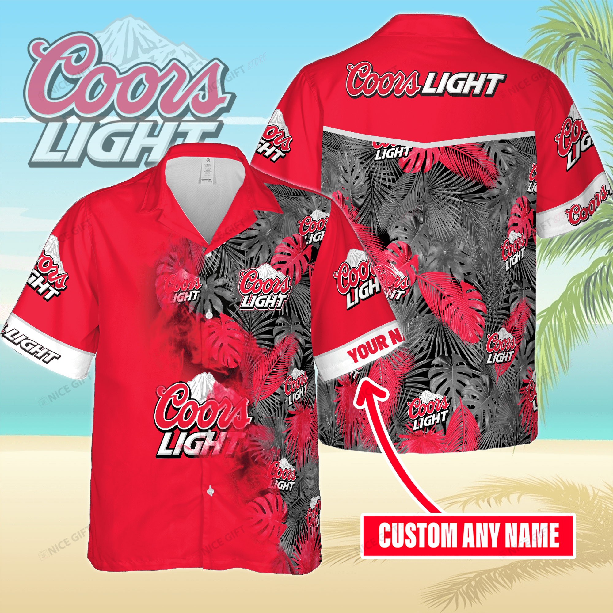 Coors Light Custom Name Hawaiian Shirt For Men And Women