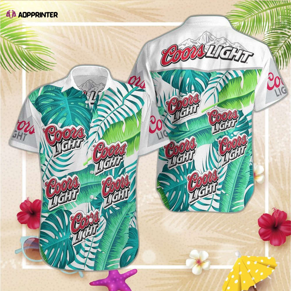 Coors Light Tropical Leafs Hawaiian Shirt For Men Women