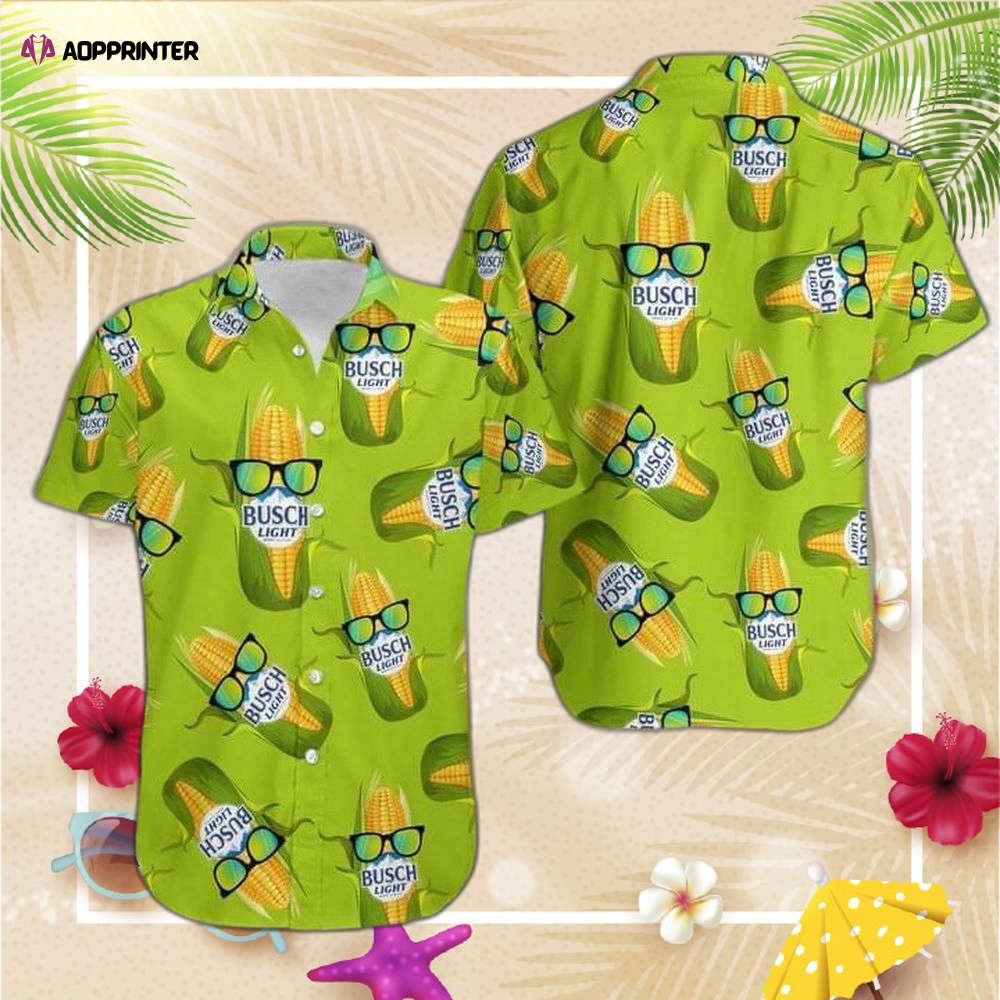 Corn Busch Light Green Hawaiian Shirt For Men And Women