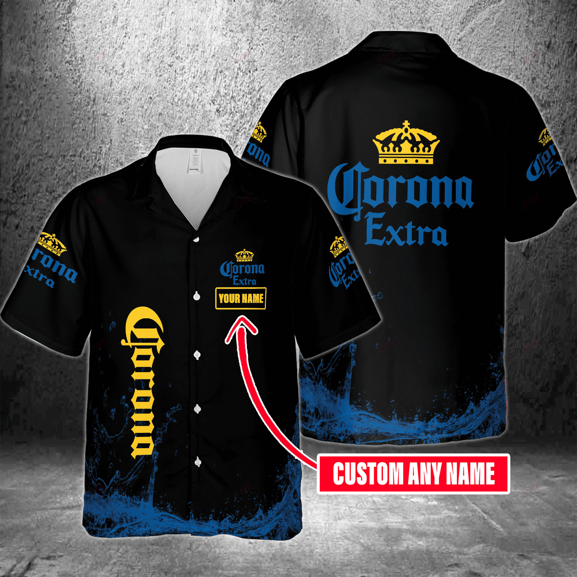 Corona Extra Custom Name Hawaiian Shirt  For Men And Women