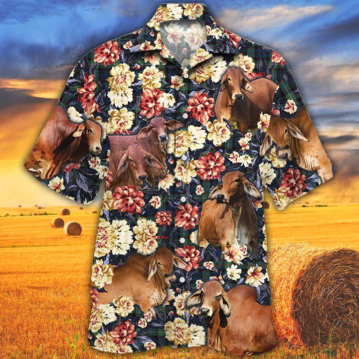 Cow Hawaiian Shirt, Farm Hawaiian Shirt, Summer Hawaiian Shirt, For Men Women