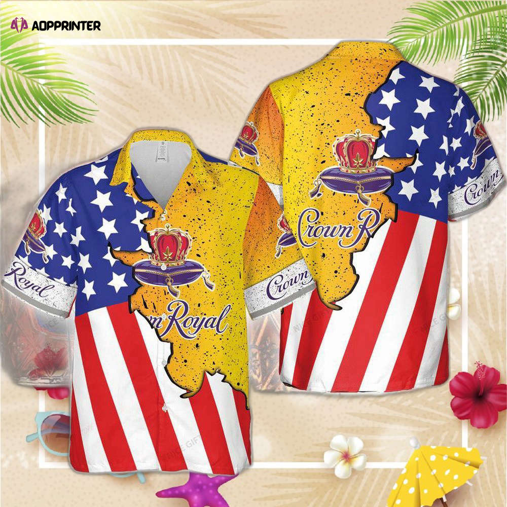 Crown Royal Peach Hawaiian Shirt For Men Women