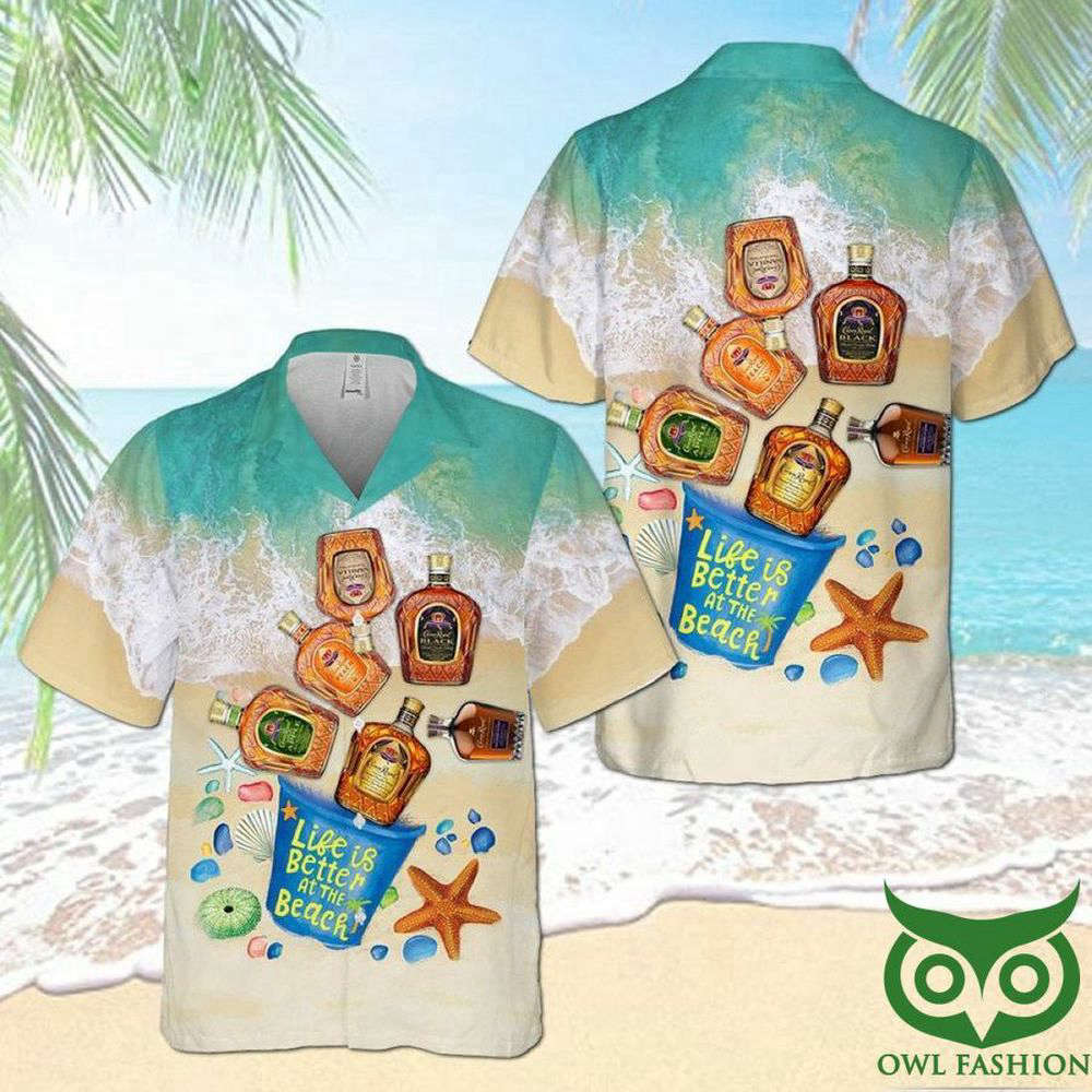 Crown Royal Beach Wave Sand Hawaiian Shirt For Men Women