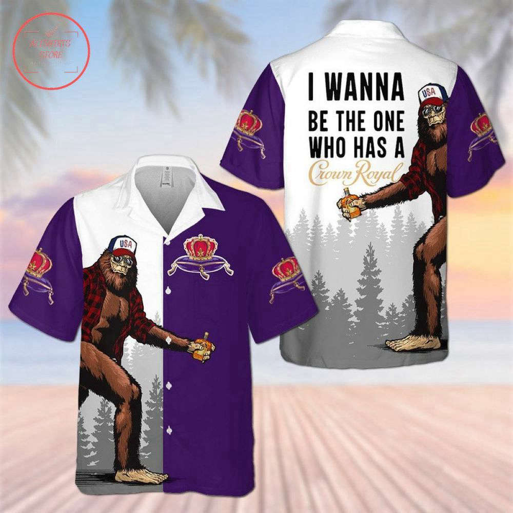 Crown Royal Bigfoot Hawaiian Shirt For Men Women
