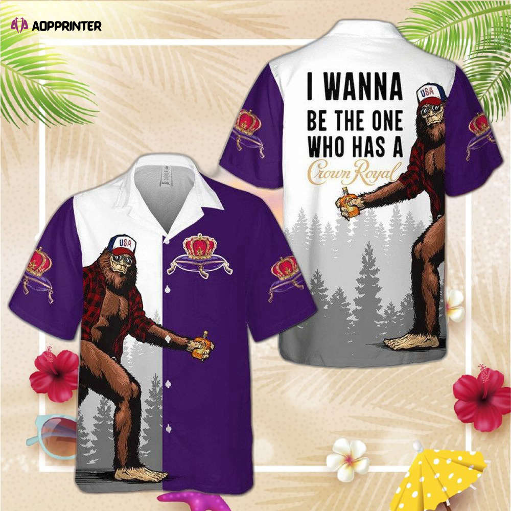 Crown Royal Bigfoot Hawaiian Shirt For Men Women