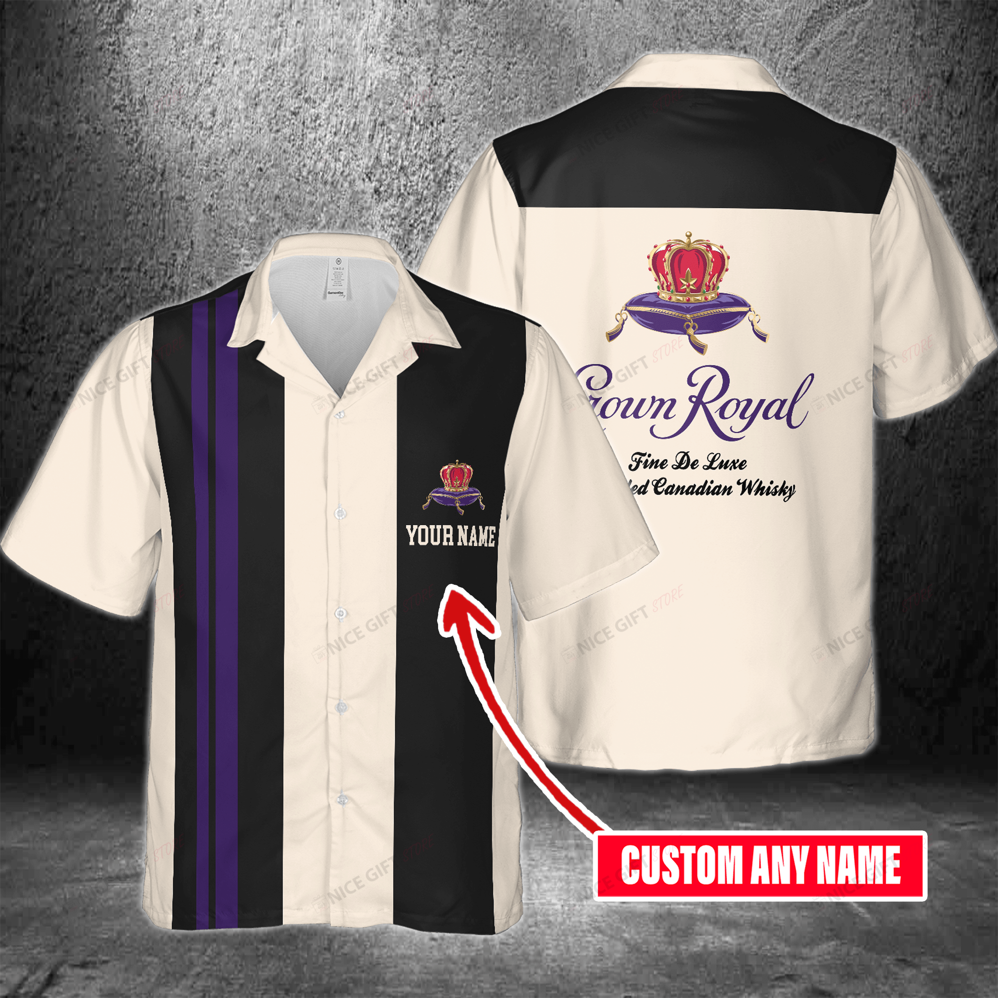 Crown Royal Custom Name Hawaiian Shirt For Men And Women