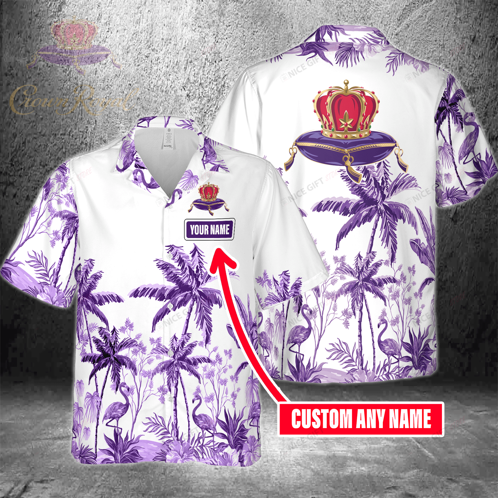 Crown Royal Custom Name Hawaiian Shirt For Men And Women