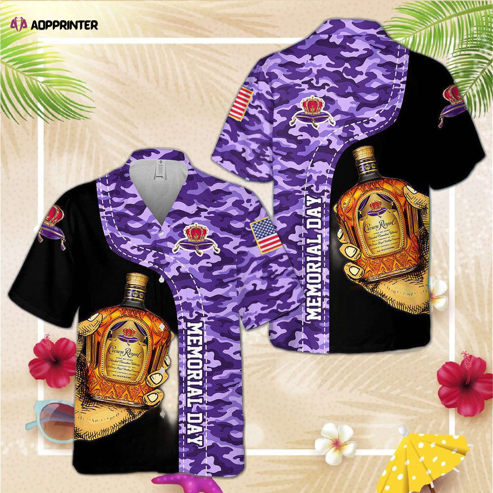 Tropical Hibiscus Crown Royal Hawaiian Shirt For Men Women