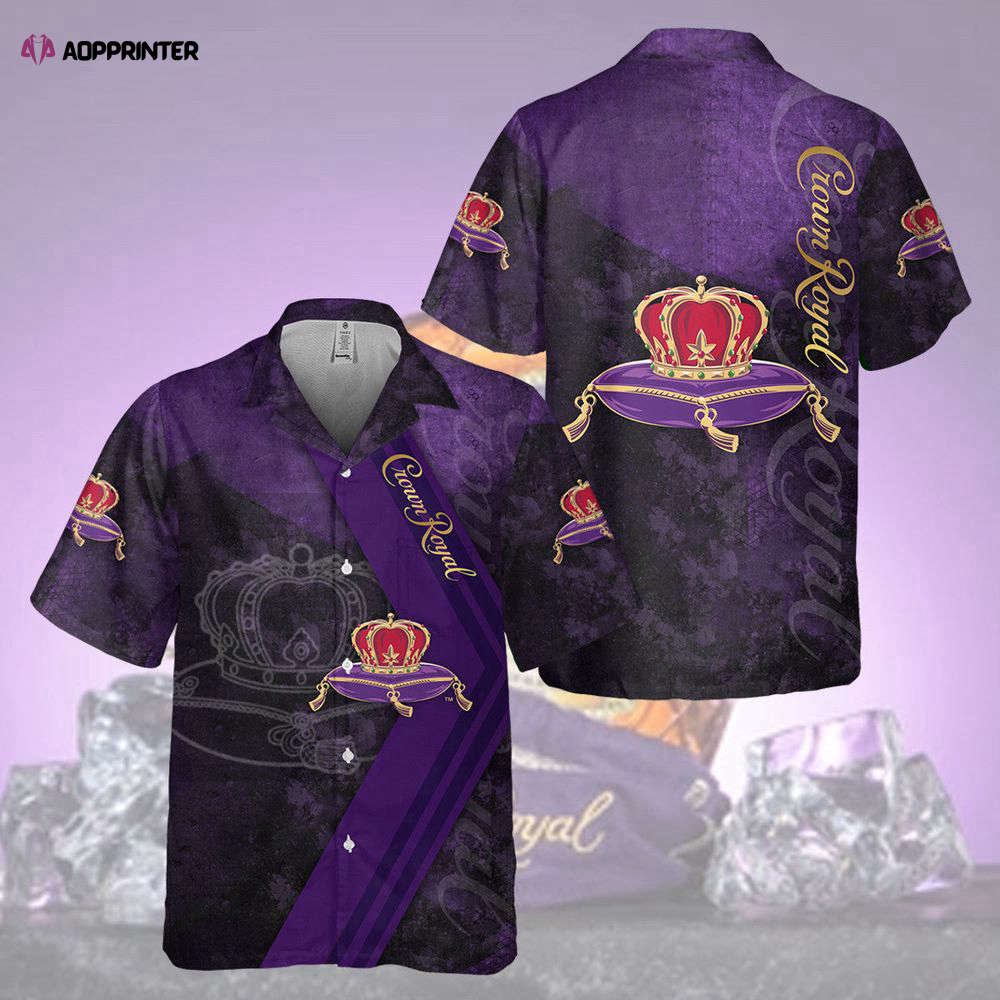 Crown Royal Flame Smiling Death Hawaiian Shirt Gift for Men Women Holiday Gift