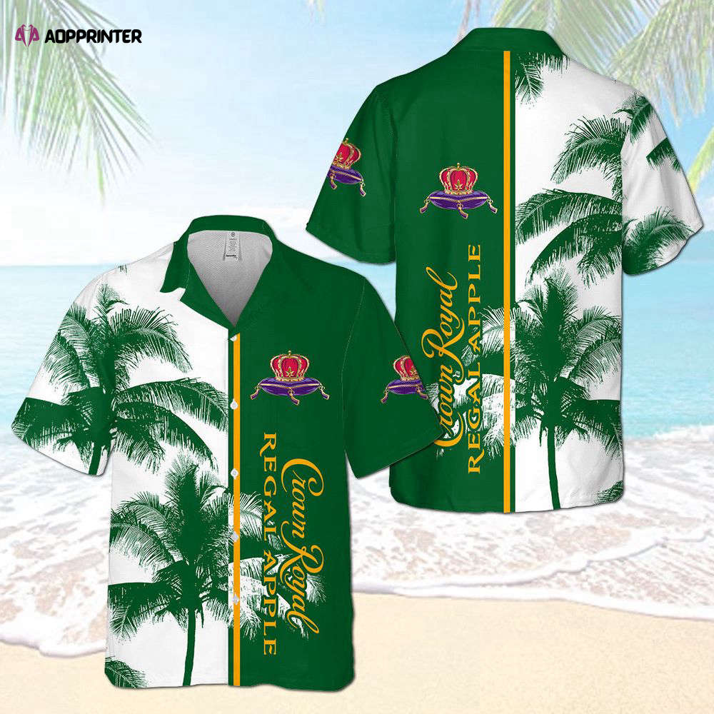 Crown Royal Regal Apple Palm Tree Hawaiian Shirt Gift for Men Women Holiday Gift