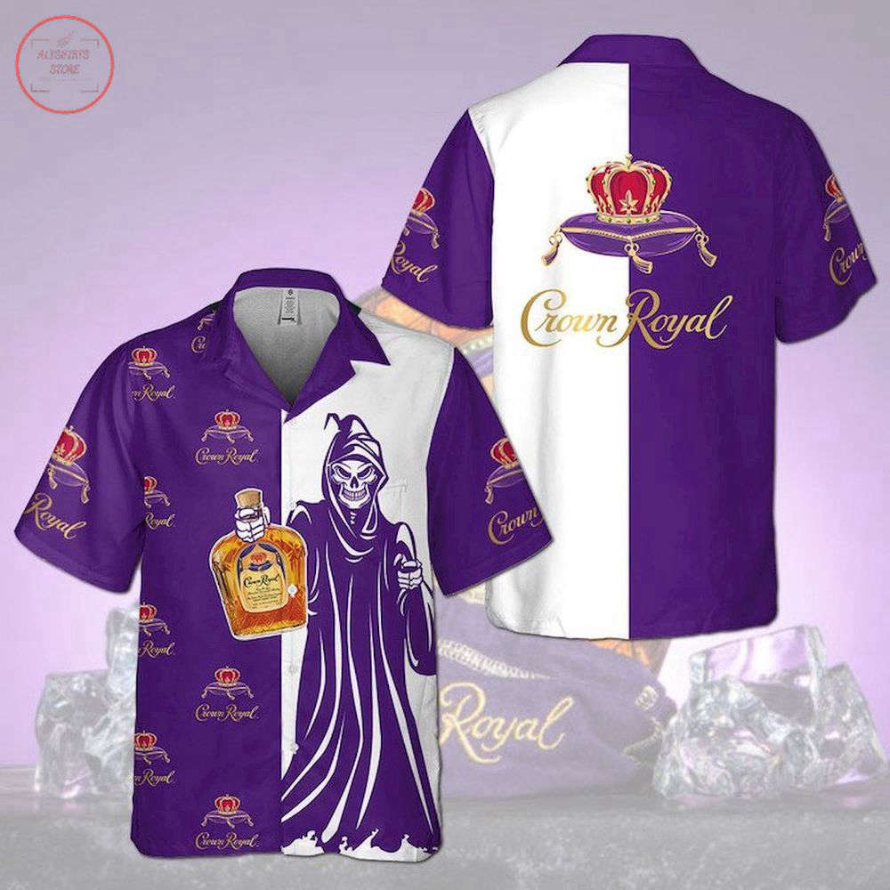 Crown Royal Skull Hawaiian Shirt For Men Women