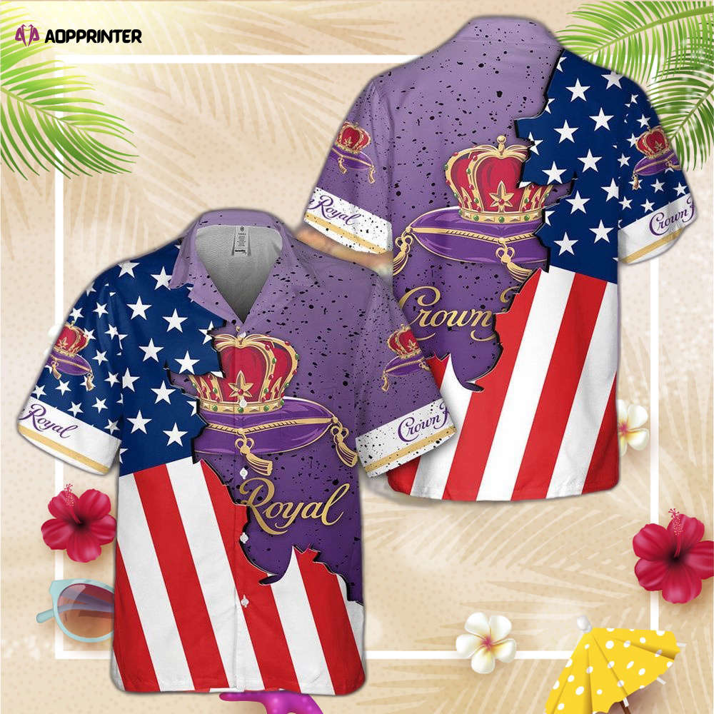 Crown Royal Usa Flag Hawaiian Shirt, Gift For Men And Women, Gift For Men And Women