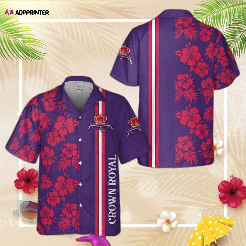 Crown Royal Peach Whiskey Hawaiian Shirt For Men And Women