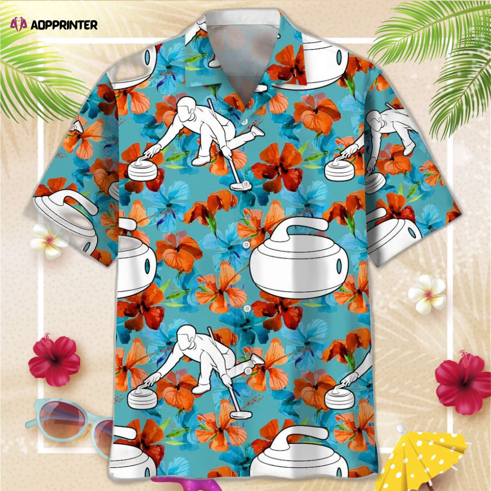 Lacrosse Blue Nature Hawaiian Shirt, Gift For Men Women