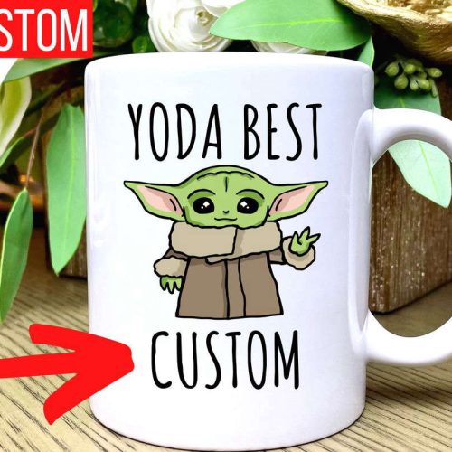 Custom Yoda Best Boyfriend Mug, Funny Valentines Day    Gift For Him