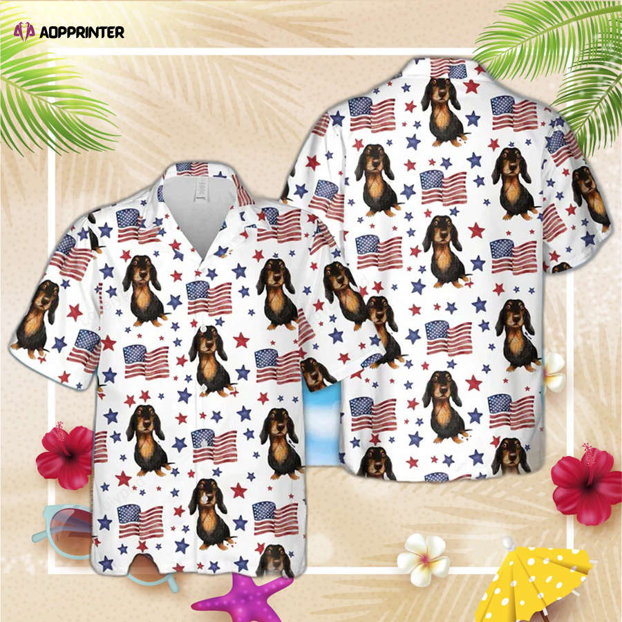 Basset Hound flower Hawaiian Shirt, Summer Aloha Shirt, For Men Women