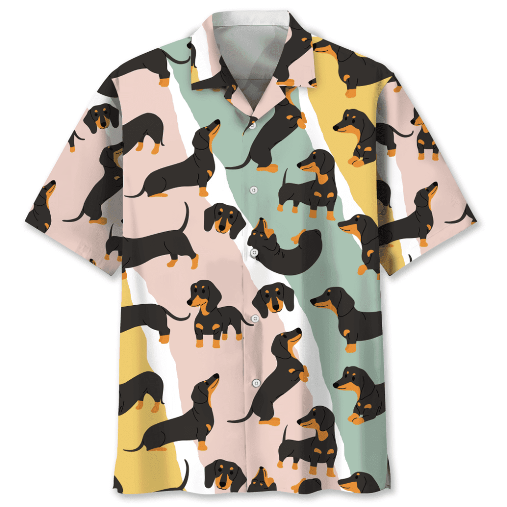 Dachshund Hawaii Funny Hawaiian Shirt, Gift For Men Women