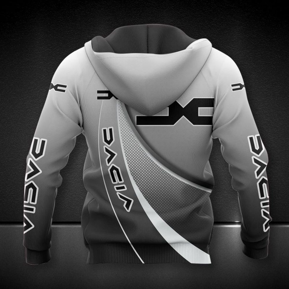 Dacia Printing Hoodie, Zip, For Men And Women