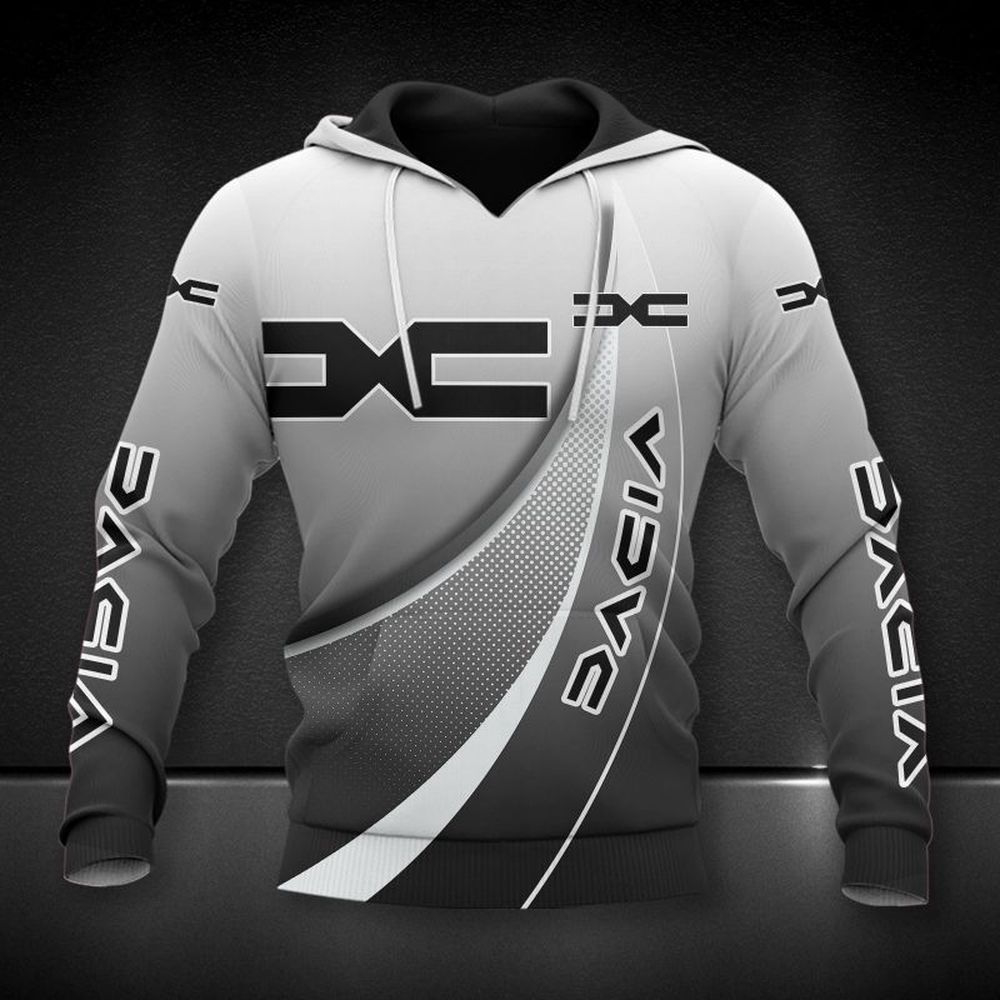 Dacia Printing Hoodie, Zip, For Men And Women