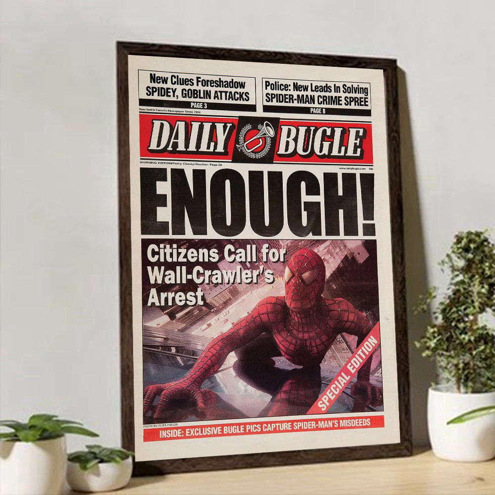Daily Bugle Spider-Man 1 Poster, Best Gift For Home Decoration, Wall Art
