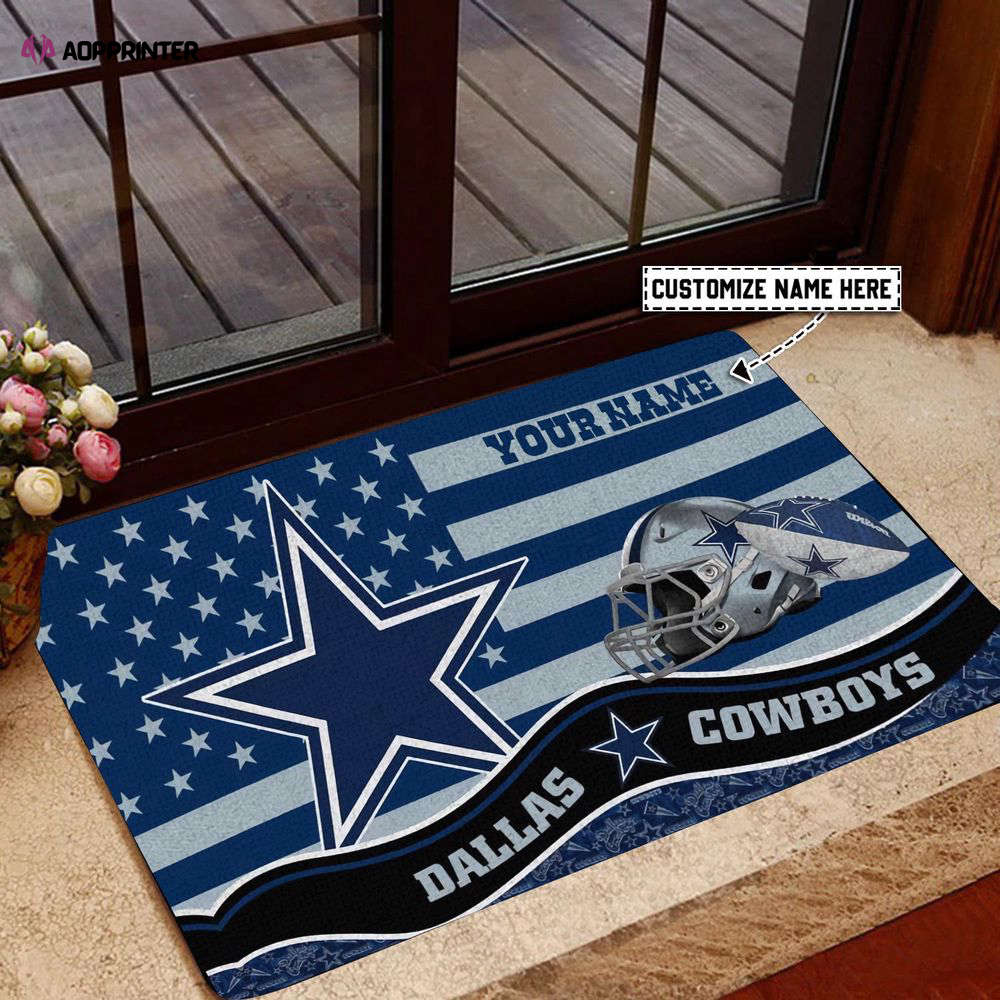 Dallas Cowboys Personalized  Doormat, Best Gift For Home Decor