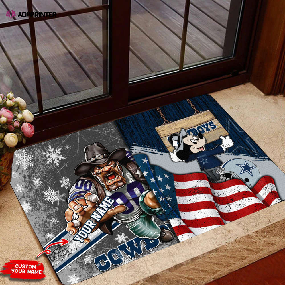 Dallas Cowboys Personalized Doormat, Best Gift For Home Decor