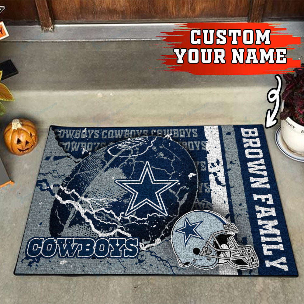 Dallas Cowboys Personalized Doormat, Gift For Home Decor