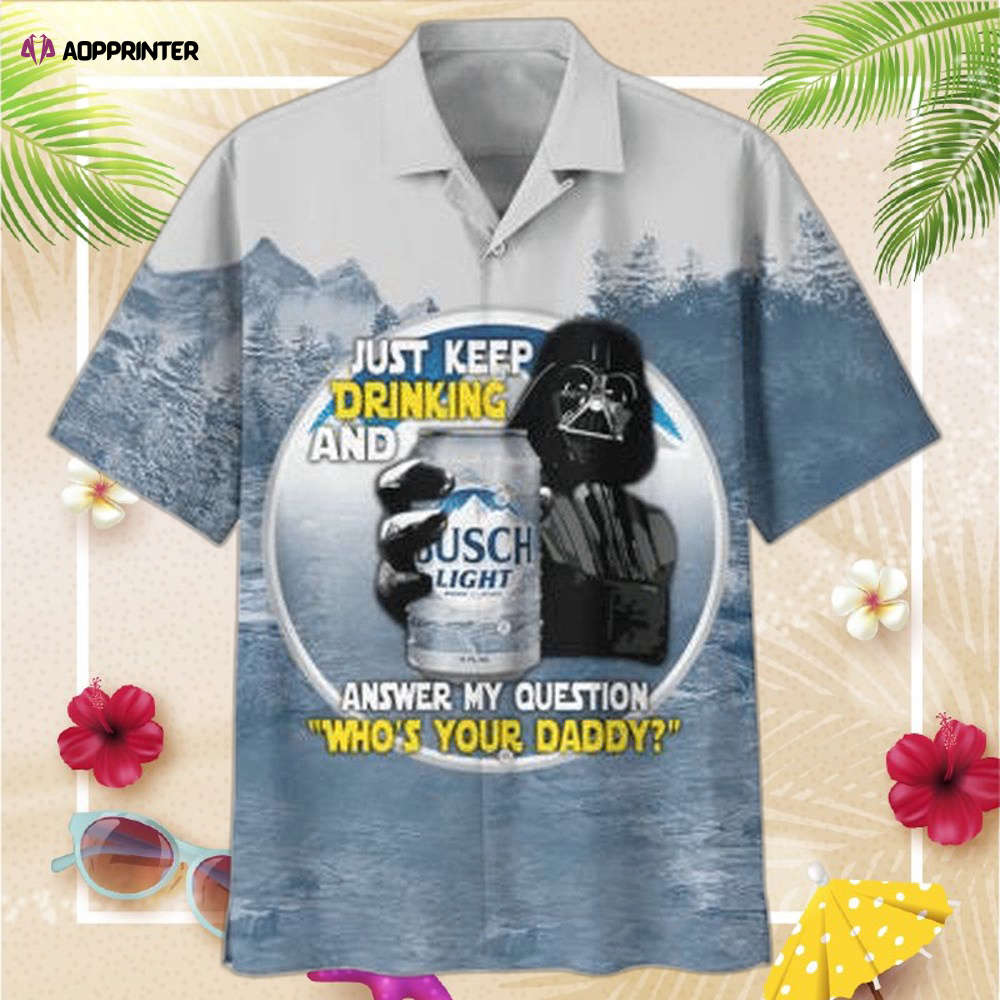 Darth Vader With Busch Light Beer Hawaiian Shirt For Men Women